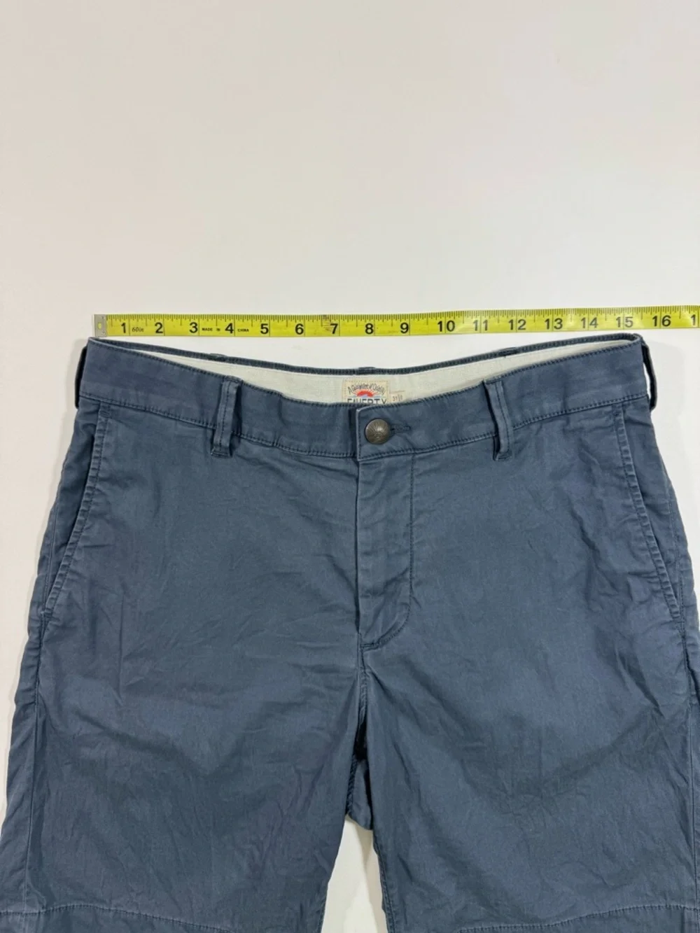 Faherty Island Life Shorts Blue 8” Chino